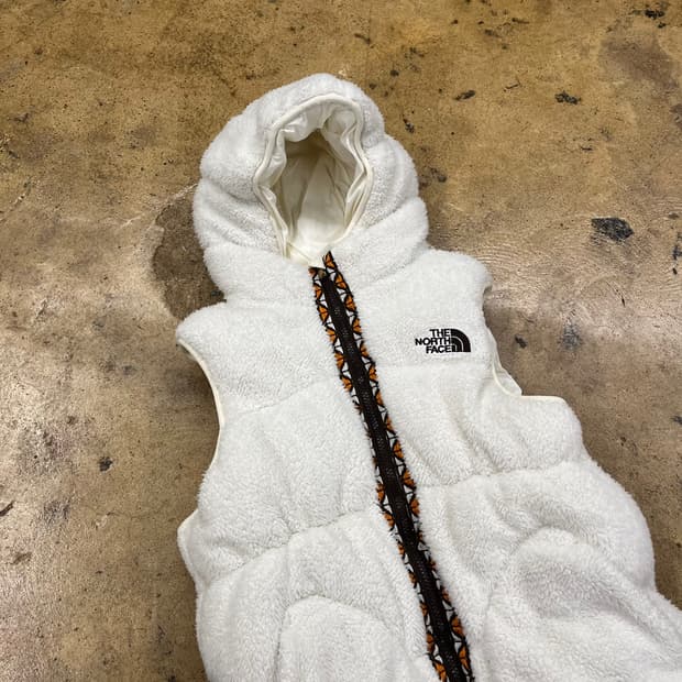 노스페이스 털 후리스 후드 조끼  150