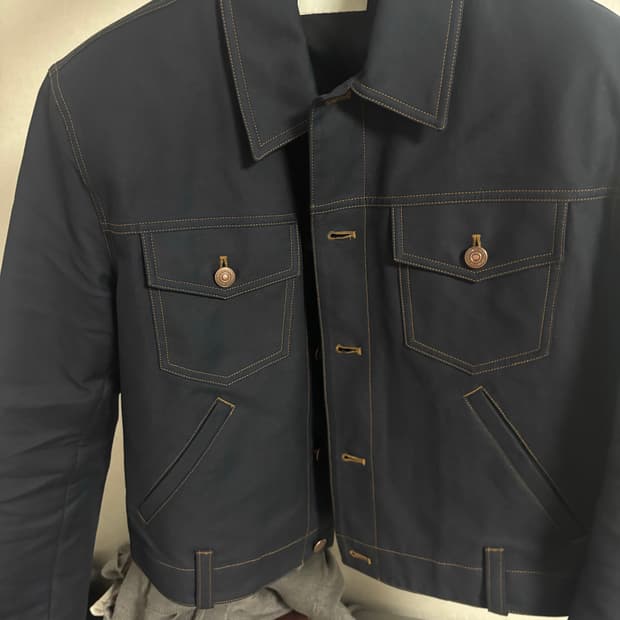 노이스 트러커 자켓 네이비(이재욱 덱스 착용) S