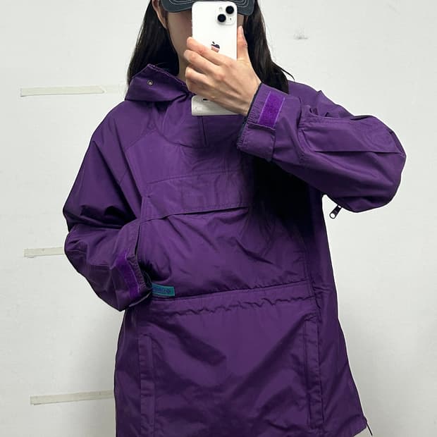90's 빈티지 컬럼비아 나일론쉘 아노락 풀오버 자켓