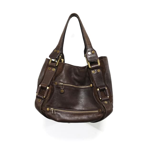 LEATHER 빈티지 브라운 레더 토트백