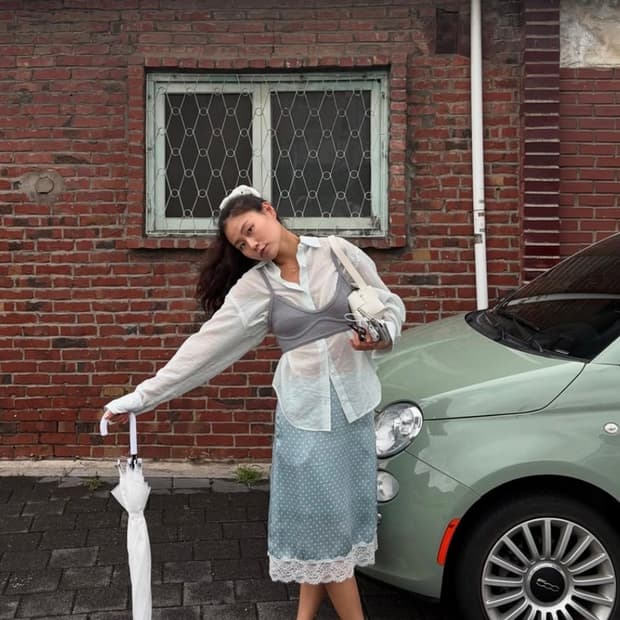 그로브x차정원 23ss 뷔스티에 셋업