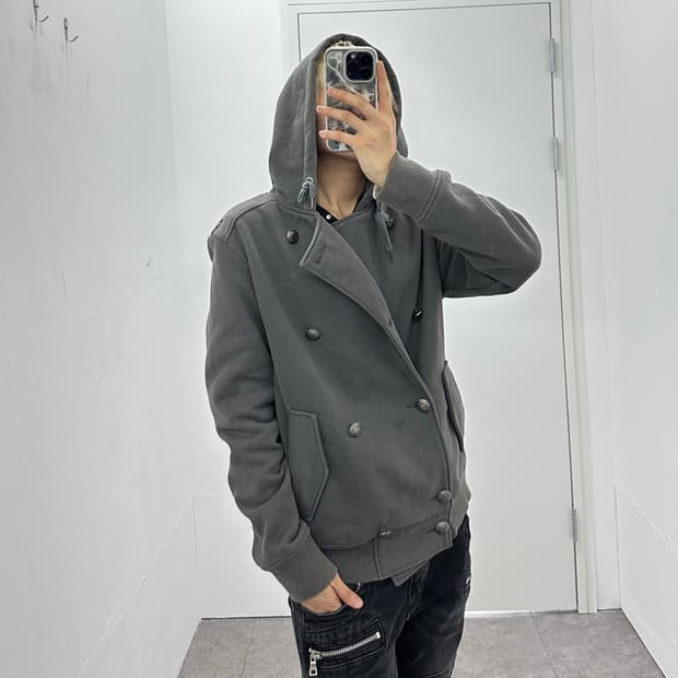 Vintage double buttoned hood jacket