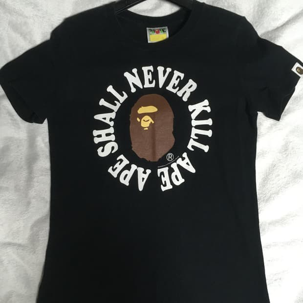 Bape Head Logo Print T-Shirt