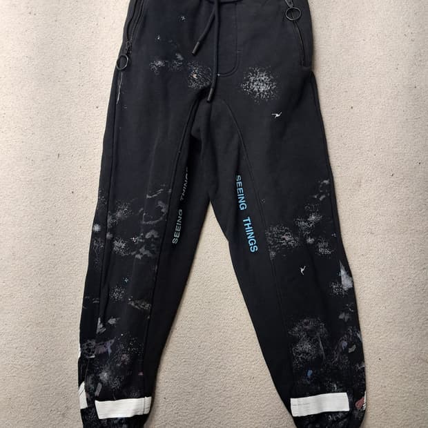 오프화이트 갤럭시 조거 팬츠입