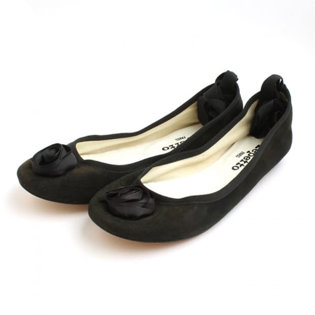 레페토 블랙 로즈리본 플랫슈즈 (국내 235)