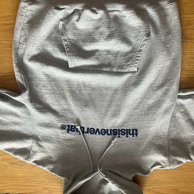 디스이즈네버뎃 회색 후드티