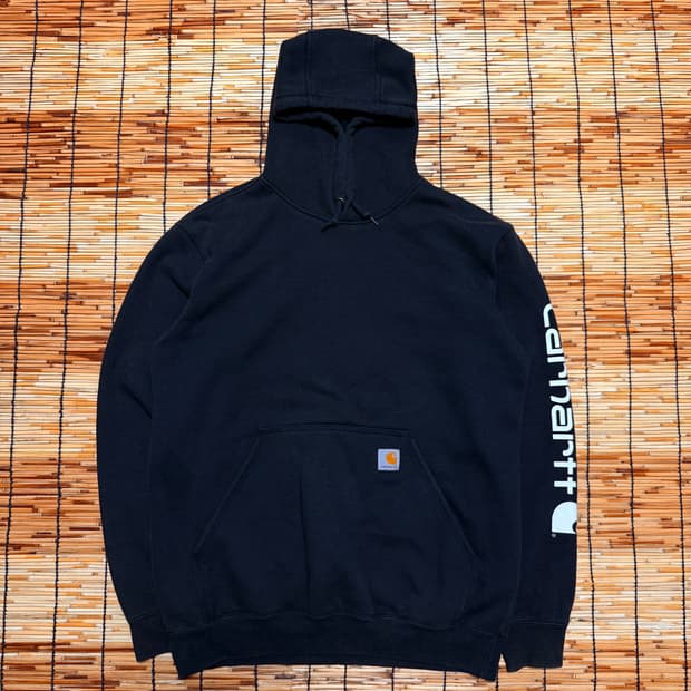 칼하트 블랙 사이드라인 후드티 m