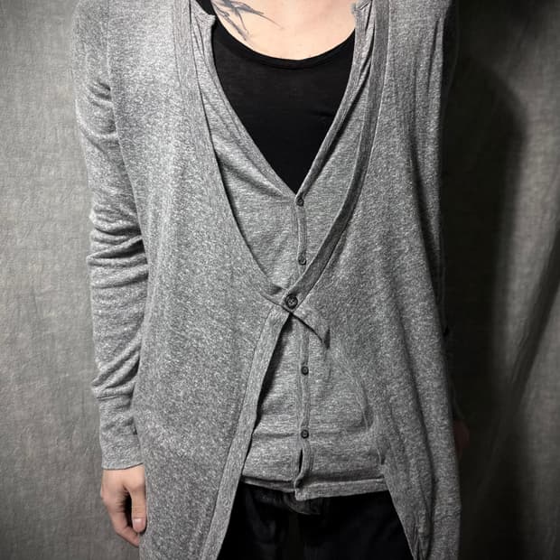 Yohji Yamamoto Ground Y Layered Cardigan