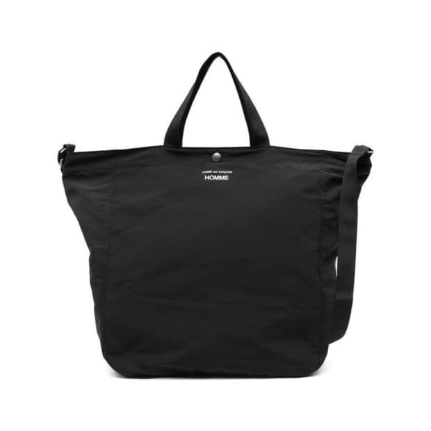 꼼데가르송 옴므 나일론  블랙 토트백