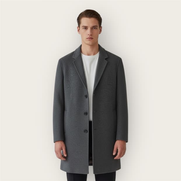 .100~105/ 타임옴므 캐시미어 블렌딩 패딩 코트