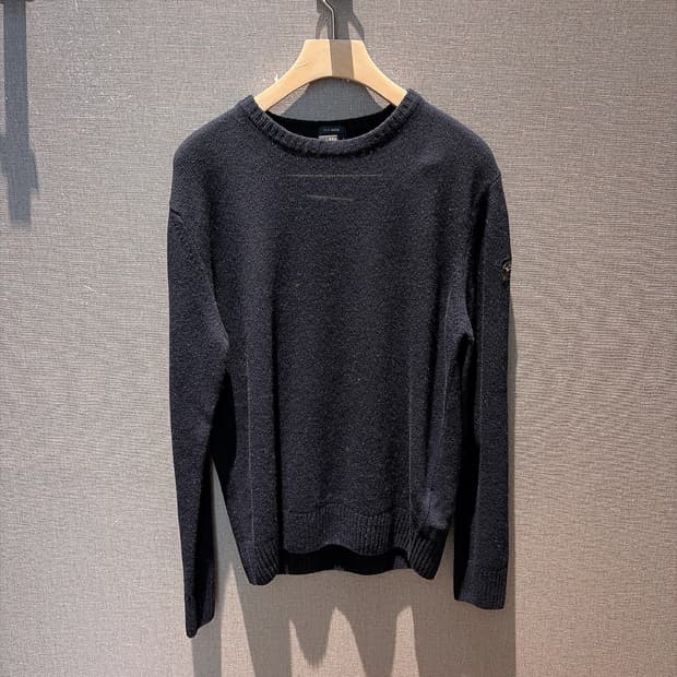 (정품/새상품) 폴앤샤크 남성 네이비 슬리브 와펜 울 니트