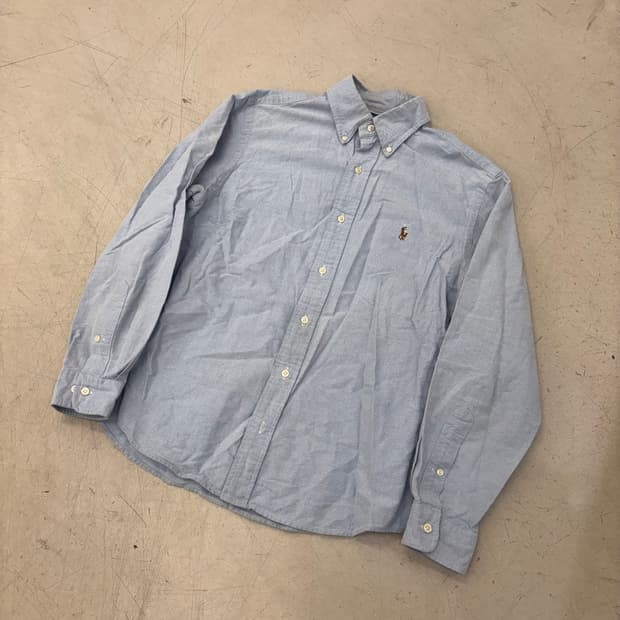 폴로 랄프로렌 멀티포니 하늘색 옥스포드 셔츠