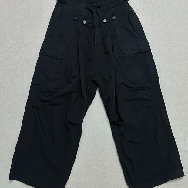 캐피탈 립스탑 점보 카고 팬츠 블랙 1사이즈