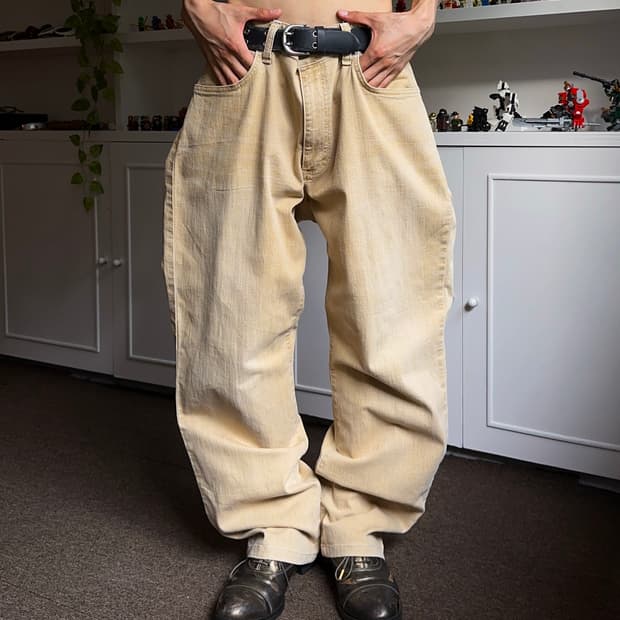 Wrangler 워시드 루즈 와이드 진