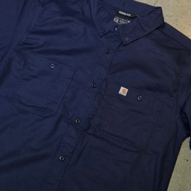 Carhartt 칼하트 네이비 반팔셔츠