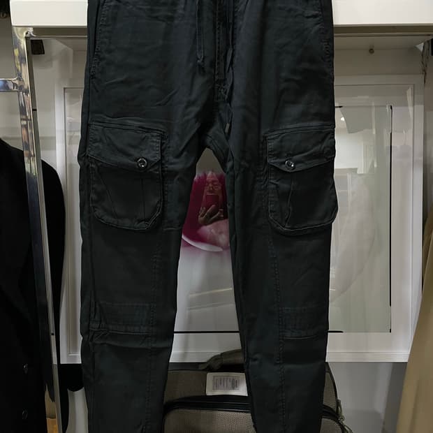 폴로랄프로렌/블랙 투포켓조거팬츠(31“)