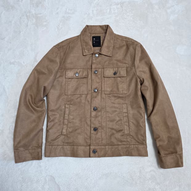 (XL)탑텐 스웨이드 트러커 자켓 브라운