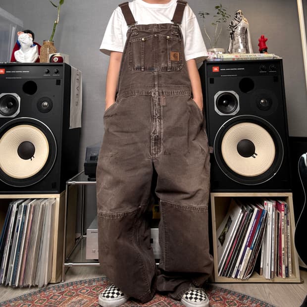 칼하트 더블니 오버롤