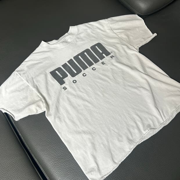 90s USA 푸마 빈티지 티셔츠 Distressed