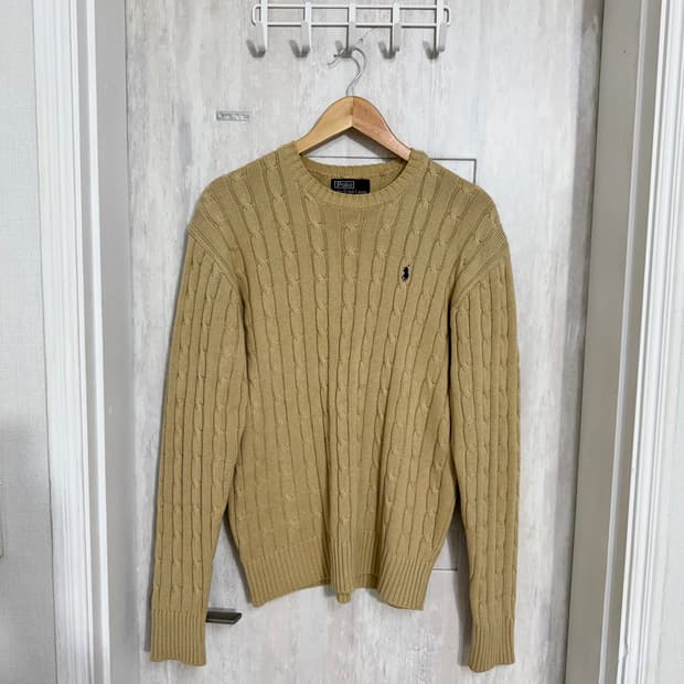 남성 100 / 폴로랄프로렌 케이블 니트 베이지 
