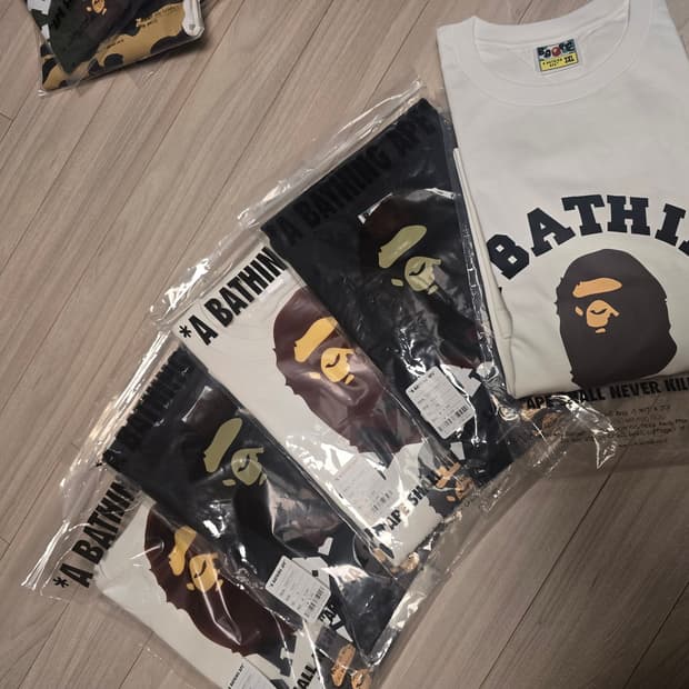 베이프 컬리지 반팔새상품 L-3XL