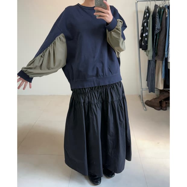 Zucca 셔링 맨투맨