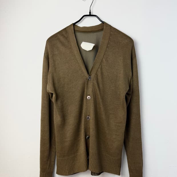 90s 꼼데가르송 옴므 리넨 가디건