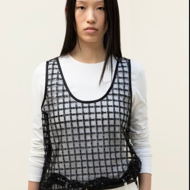 오르 orr 쥬얼릭 스팽글 탑 새상품