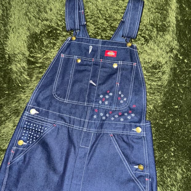 [30X30] 디키즈 재패니즈 사시코 커스텀 오버롤 인디고