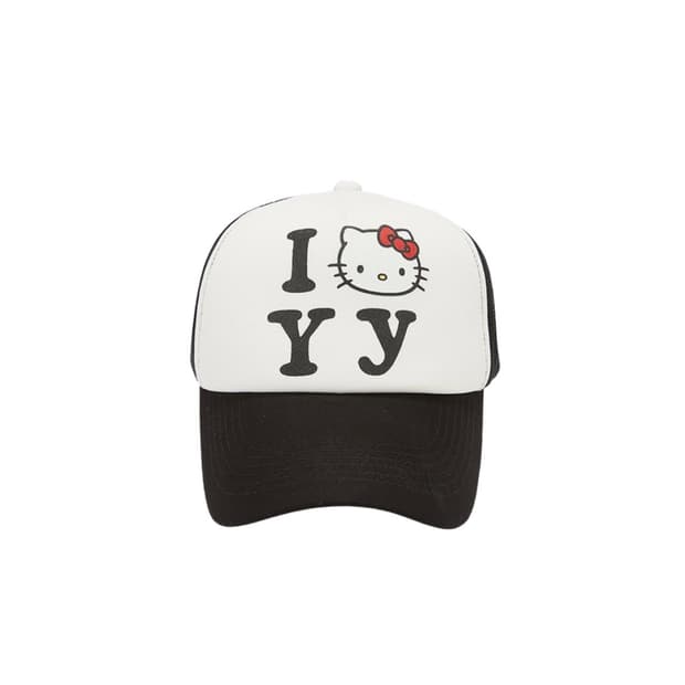 오픈 yy 헬로키티 트러커캡 블랙