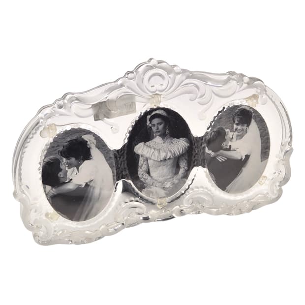 80s 독일 미카사 엔틱 불투명 3구 액자