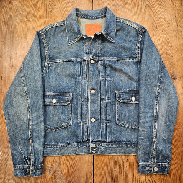 더블알엘 type2 데님 트럭커 자켓