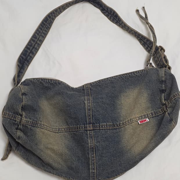 스컬프터 데님 더플백 빈티지 틴트