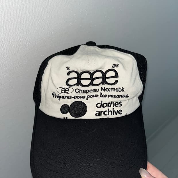aeae Web Logo Mesh Cap [Black]
