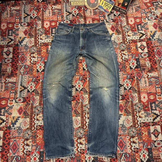 EDWIN 503 Regular Straight Distressed