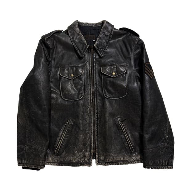 D&G two pocket leather jacket