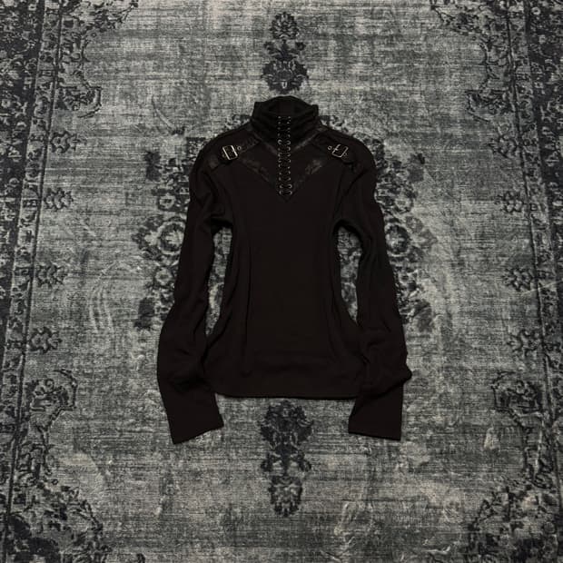 Punk rave goth bondage top 