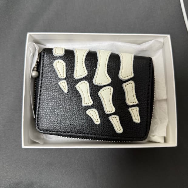 캐피탈 미니 지갑 블랙