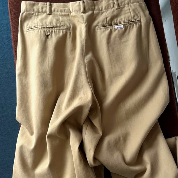 Natural cotton 2tuck chino pants