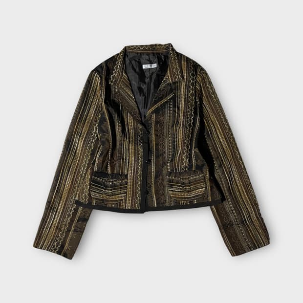 FESTENIR . 패턴 믹스 빈티지 자켓