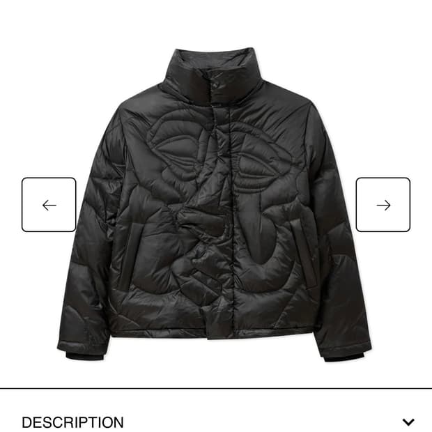 xl)kid super studios kissing puffer 