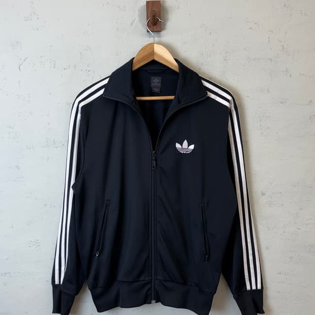 아디다스 구형 파이어버드 블랙 트랙탑 져지