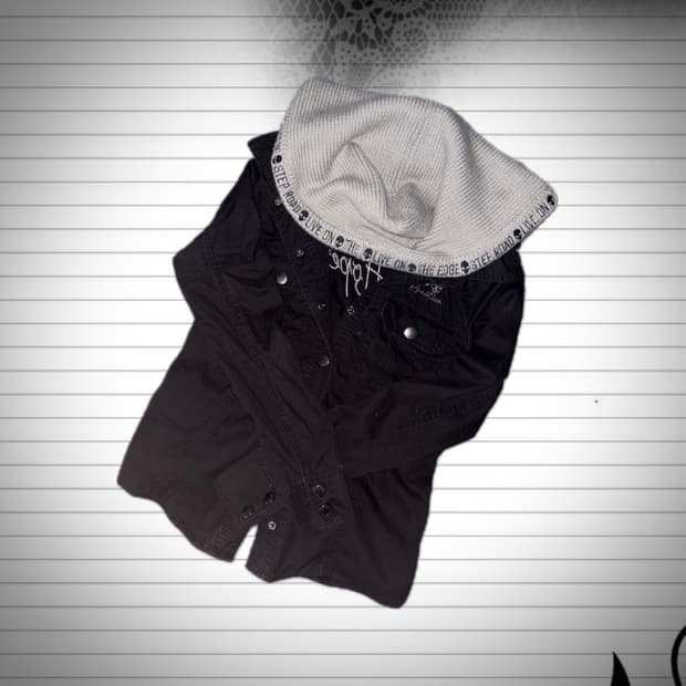 빈티지 후드 셔츠 고딕 고스 y2k 갸루 펑크 