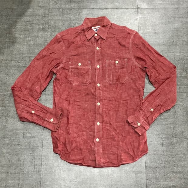 일본빈티지 Oldnavy 올드네이비 올드스쿨아메카지 워시드셔츠