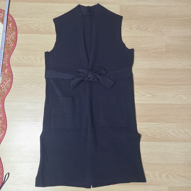 여성 롱 베스트 가디건