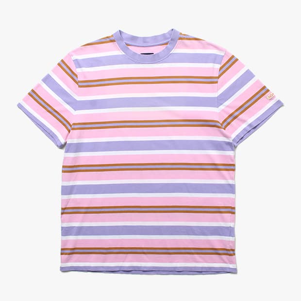  NOAH "Pink Stripe T-Shirts"
