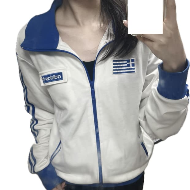 아디다스 그리스 트랙탑 져지