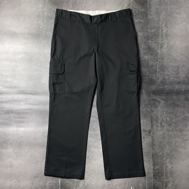 DICKIES 디키즈 블랙 레귤러 스트레이트핏 카고 워크팬츠 A00965