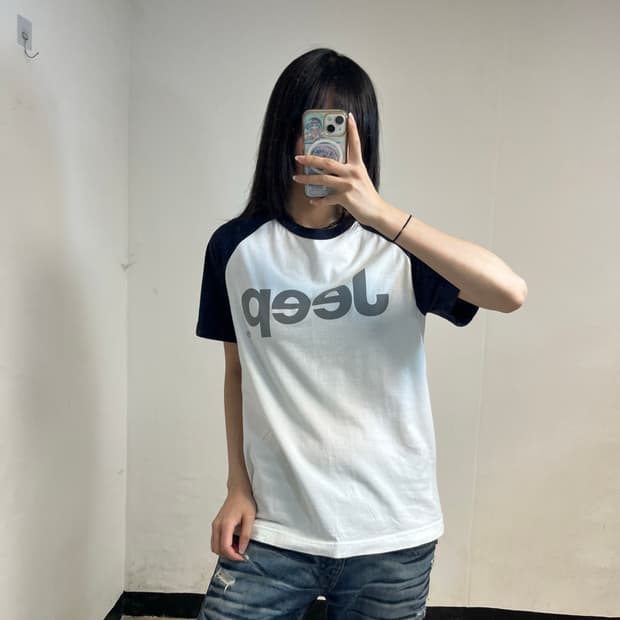 JEEP White Raglan T-Shirt