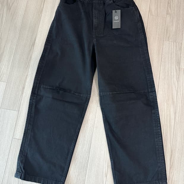 GU 지유 언더커버 데님 이지 팬츠 블랙 S